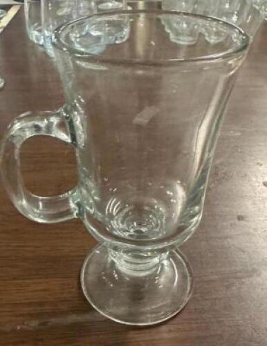 DESCRIPTION (14) IRISH COFFEE GLASSES. THIS LOT IS: SOLD BY THE PIECE LOCATION BAY 6 QTY 14