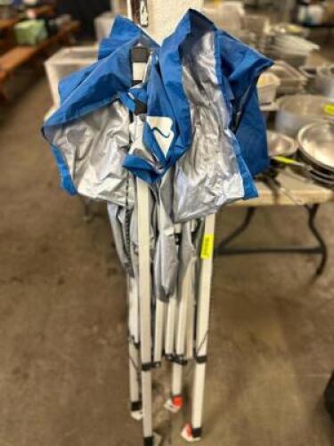 DESCRIPTION 10' X 10' POP UP EVENT TENT W/ BLUE COVER. LOCATION BAY 6 QTY 1