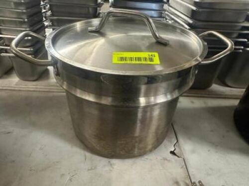DESCRIPTION 12 QT STAINLESS STOCK POT W/ LID LOCATION BAY 6 QTY 1