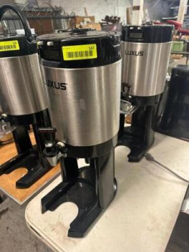 DESCRIPTION (2) LUXUS INSULATED BEVERAGE DECANTERS W/ STAND AND NOZZLE BRAND / MODEL: LUXUS THIS LOT IS: SOLD BY THE PIECE LOCATION BAY 6 QTY 2