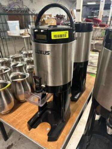 DESCRIPTION (2) LUXUS INSULATED BEVERAGE DECANTERS W/ STAND AND NOZZLE BRAND / MODEL: LUXUS THIS LOT IS: SOLD BY THE PIECE LOCATION BAY 6 QTY 2