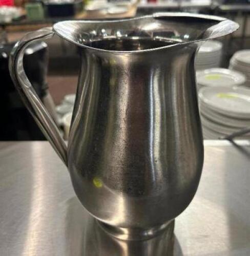 DESCRIPTION (6) STAINLESS WATER PITCHERS. THIS LOT IS: SOLD BY THE PIECE LOCATION BAY 6 QTY 6