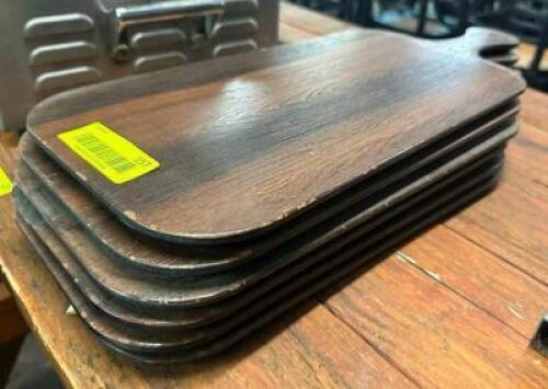 DESCRIPTION (6) 16" LAMINATE WOOD CHEESE BOARDS. THIS LOT IS: SOLD BY THE PIECE SIZE 16" LOCATION BAY 6 QTY 6