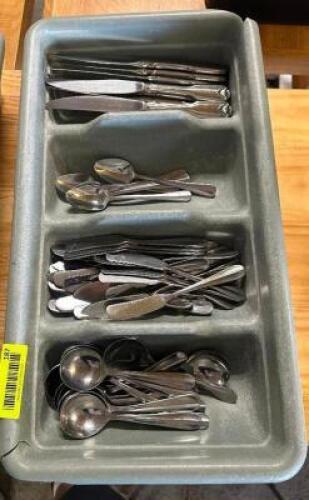 DESCRIPTION TRAY AND CONTENTS - ASSORTED SILVERWARE LOCATION BAY 6 QTY 1