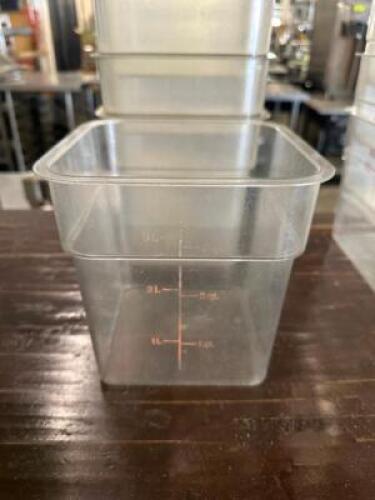 DESCRIPTION (1) LOT OF ASSORTED PLASTIC CONTAINERS THIS LOT IS: ONE MONEY LOCATION BAY 6 QTY 1