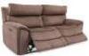 TWO PIECE FABRIC SECTIONAL W/ POWER HEADRESTS