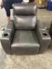 LEATHER ZERO GRAVITY LEATHER CHAIR W/ POWER HEADREST - 6