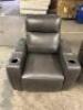 LEATHER ZERO GRAVITY LEATHER CHAIR W/ POWER HEADREST - 7