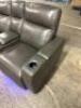 LEATHER POWER RECLINING LOVESEAT - 3