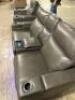 LEATHER POWER RECLINING LOVESEAT - 8