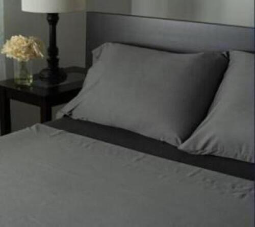 PROTECT A BED COOLING CHARCOAL INFUSED TENCEL KING SHEET SET GREY