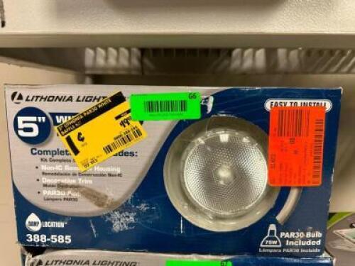 5" WHITE BAFFLE RECCESSED LIGHT KIT