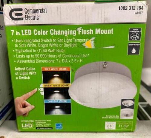 7" LED COLOR CHANGING FLUSH MOUNT LIGHT