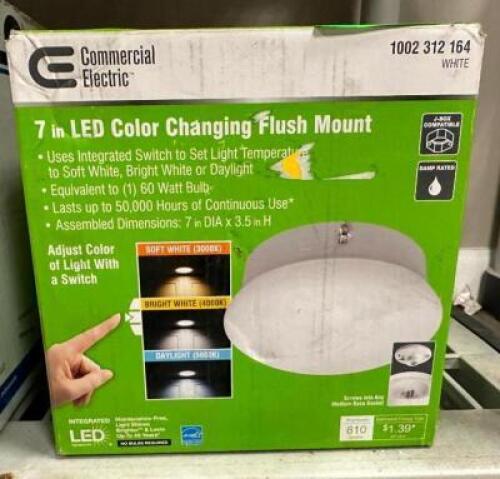7" LED COLOR CHANGING FLUSH MOUNT LIGHT
