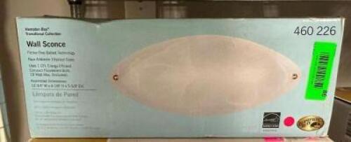 FAUX ALABASTER GLASS WALL SCONCE