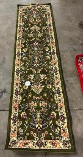 8FT GREEN RUNNER RUG