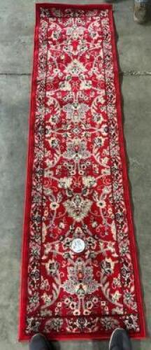 8FT RED RUNNER RUG