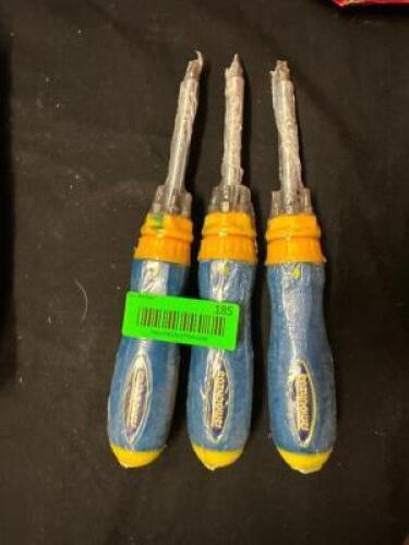 (3)- CHANGEABLE TIP SCREWDRIVERS