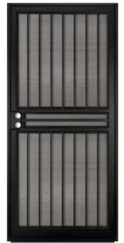 BLACK STEEL SECURITY DOOR