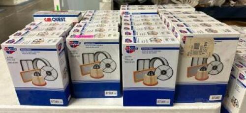 TABLE OF ASSORTED CARQUEST 87385 AIR FILTERS