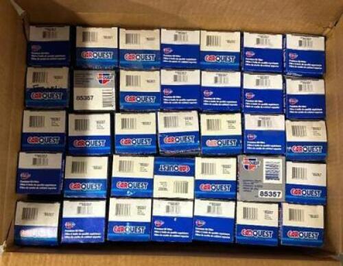 ONE LARGE BOX OF CARQUEST 85357 OIL FILTERS