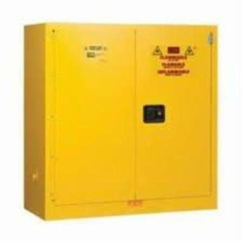 DESCRIPTION: (1) FLAMMABLE SAFETY CABINETINFORMATION: YELLOW. STEELSIZE: APPROX 12" X 43" X 44 1/4"QTY: 1
