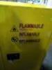 DESCRIPTION: (1) FLAMMABLE SAFETY CABINETINFORMATION: YELLOW. STEELSIZE: APPROX 12" X 43" X 44 1/4"QTY: 1 - 2