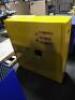 DESCRIPTION: (1) FLAMMABLE SAFETY CABINETINFORMATION: YELLOW. STEELSIZE: APPROX 12" X 43" X 44 1/4"QTY: 1 - 4