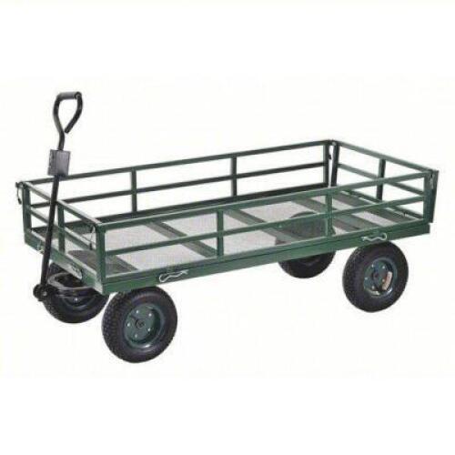 DESCRIPTION: (1) WAGON TRUCK WITH FLOW-THROUGH METAL DECK BRAND/MODEL: PRODUCT NUMBER #12X315 INFORMATION: GREEN, METAL, MESH, 1400 LB CAPACITY SIZE: