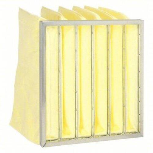 DESCRIPTION: (4) POCKET AIR FILTER BRAND/MODEL: AIR HANDLER #2JUW2 INFORMATION: YELLOW, SYNTHETIC, 6 POCKETS SIZE: 20" X 20" X 12" RETAIL$: $297.96 TO