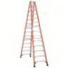 DESCRIPTION: (1) TWIN STEPLADDER BRAND/MODEL: LOUISVILLE #1CMU2 INFORMATION: ORANGE SIZE: 14 FT LADDER HT, 13 STEPS, 375 LB, 111 1/2 IN BASE SPREAD, F