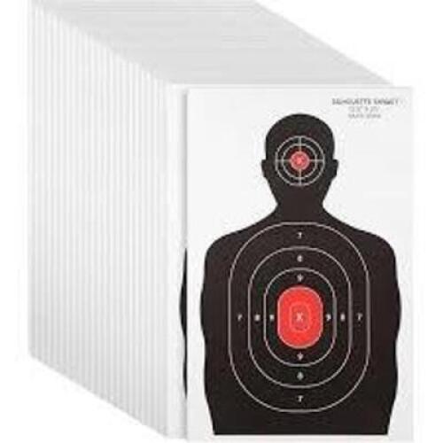 DESCRIPTION: (1) CASE OF (50) 500 B MOD TARGETS BRAND/MODEL: #13076393 INFORMATION: WHITE WITH BLACK FIGURE SIZE: FOR 500 METERS RETAIL$: $200.00 TOTA