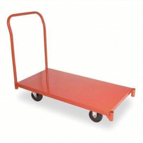 DESCRIPTION: (1) GENERAL PURPOSE STEEL-DECK PLATFORM TRUCKBRAND/MODEL: PRODUCT NUMBER #3BE78INFORMATION: RED,&nbsp;1600 LB LOAD CAPACITYSIZE: 24" X 48" X 39 1/4"RETAIL$: $496.76 EAQTY: 1