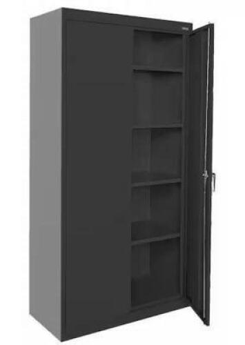 DESCRIPTION: (1) STORAGE CABINET BRAND/MODEL: TENNSCO INFORMATION: BLACK, STEEL, SWING HANDLE SIZE: 36" W X 24" D X 72" H RETAIL$: $452.49 EA QTY: 1