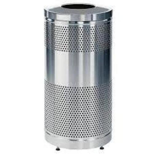 DESCRIPTION: (1) INDUSTRIAL TRASH CAN BRAND/MODEL: RUBBERMAID #FGS3SSTSSPL INFORMATION: WHITE SIZE: 25 G RETAIL$: $810.45 EA QTY: 1