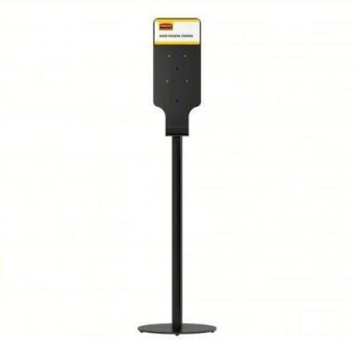 DESCRIPTION: (1) HAND SANITIZER DISPENSER STAND BRAND/MODEL: RUBBERMAID COMMERCIAL #55EP48 INFORMATION: BLACK, AUTOFOAM SERIES, 59 1/4 IN OVERALL HT R