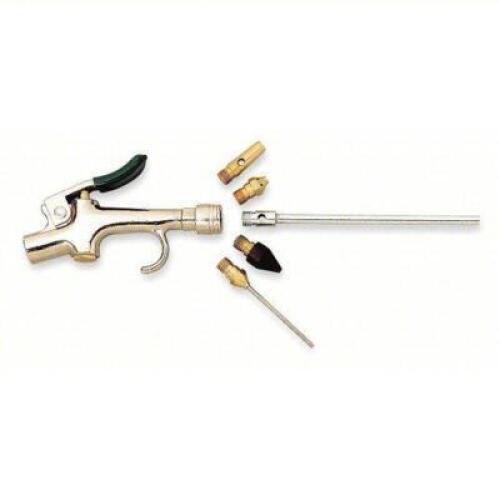 DESCRIPTION: (4) AIR GUN KIT BRAND/MODEL: BRECO #5A258 INFORMATION: THUMB-LEVER GRIP, NICKEL PLATED ZINC, 1/4 IN NPT FEMALE, 5 NOZZLE(S), SAFETY RETAI
