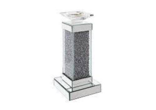 DESCRIPTION: (2) CANDLE HOLDERS BRAND/MODEL: REKHA INFORMATION: SILVER AND SPARKLE RETAIL$: $165.00 EA QTY: 2