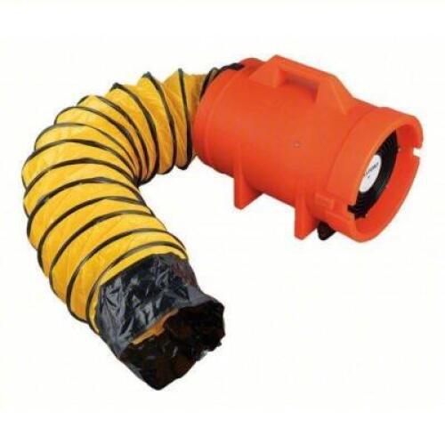 DESCRIPTION: (1) CONFINED SPACE BLOWER BRAND/MODEL: ALLEGRO #786ZH6 INFORMATION: 115/230 V AC, 8 IN DUCT DIA, 1/3 HP HORSEPOWER, BLACK/YELLOW RETAIL$: