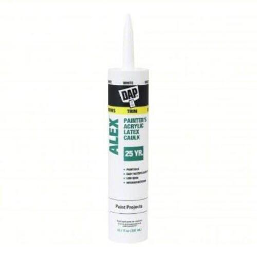 DESCRIPTION: (12) ACRYLIC LATEX CAULK BRAND/MODEL: DAP #5E079 INFORMATION: WHITE, SIZE: 10 OZ RETAIL$: $3.80 EA QTY: 12