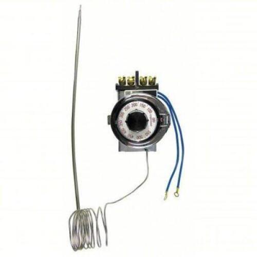DESCRIPTION: (1) ELECTRIC THERMOSTAT BRAND/MODEL: ROBERTSHAW #6KXH8 INFORMATION: 100&deg;F TO 550&deg;F TEMP RANGE, 100 TO 550 DIAL, 60 IN CAPILLARY, 120V AC/