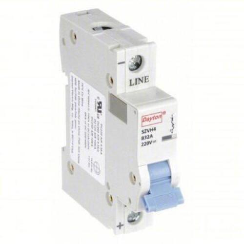 DESCRIPTION: (13) MINIATURE CIRCUIT BREAKER BRAND/MODEL: DAYTON #5ZVH4 SIZE: 32 A Amps, 220V DC, 10kA at 220V DC RETAIL$: $40.89 EA QTY: 13