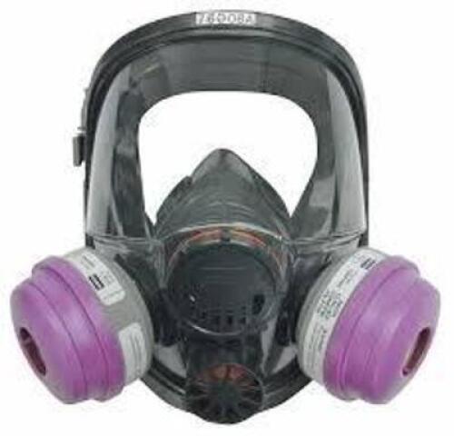 DESCRIPTION: (2) FULL FACE RESPIRATOR BRAND/MODEL: HONEYWELL NORTH #45VH98 INFORMATION: SILICONE, HOOK AND LOOP, THREADED, RUBBER SIZE: MEDIUM RETAIL$
