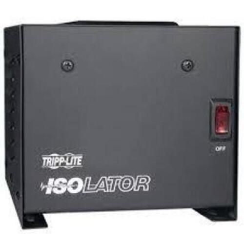 DESCRIPTION: (1) ISOLATION TRANSFORMER BRAND/MODEL: TRIPP LITE #IS500 SIZE: 500W 120V 4 OUTLET 6FT CORD RETAIL$: $182.00 EA QTY: 1