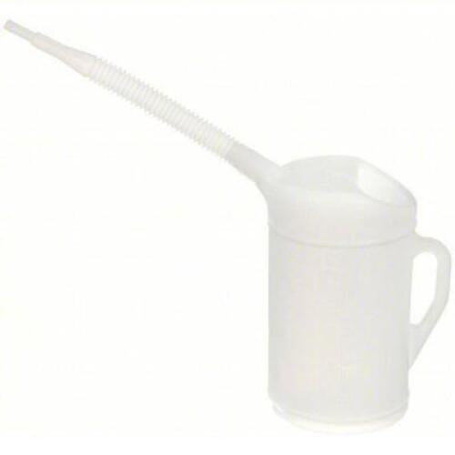 DESCRIPTION: (2) MEASURING CONTAINERS WITH REMOVABLE SPOUTS BRAND/MODEL: FUNNEL KING #10G594 INFORMATION: TRANSLUCENT SIZE: 5 QT FLUID CAPACITY, 6 3/4