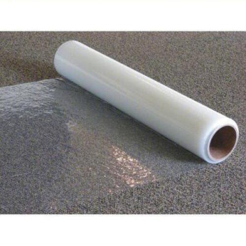 DESCRIPTION: (1) CARPET PROTECTION FILM BRAND/MODEL: PLASTICOVER #2NYH8 SIZE: 2.5 mil Thick, 4 ft Wd, 500 ft Lg, Polyethylene, Clear, Film RETAIL$: $3