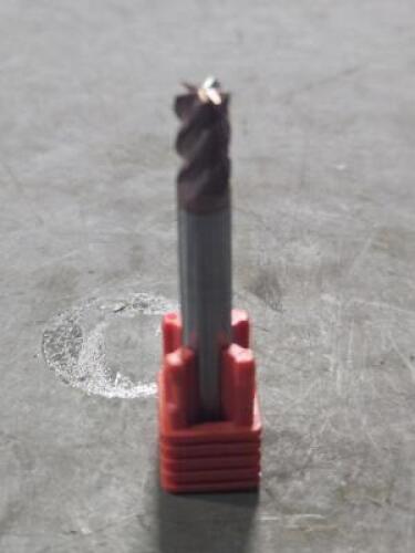 DESCRIPTION: (5) SOLID CARBIDE CORNER RADIUS END MILL BRAND/MODEL: FULLERTON 37541 SIZE: 1/4" DIA RETAIL$: $214.15 QTY: 5