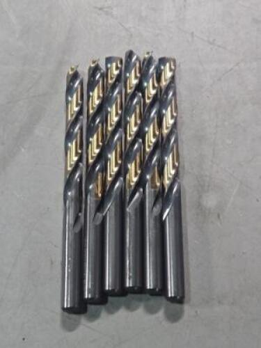 DESCRIPTION: (6) HSS DRILL BITS BRAND/MODEL: NITRO 400N124 SIZE: 3/8" DIA RETAIL$: $45.30 QTY: 6