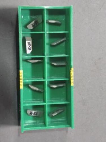 DESCRIPTION: (20) CERAMIC GROOVING INSERTS BRAND/MODEL: GREENLEAF TL-17-9587 WG-300 RETAIL$: $762.90 QTY: 20