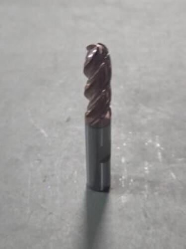 DESCRIPTION: (2) SOLID CARBIDE BALL END MILL BRAND/MODEL: ISCAR 3401269 SIZE: 3/8" DIA 2.5" LOC RETAIL$: $238.00 QTY: 2